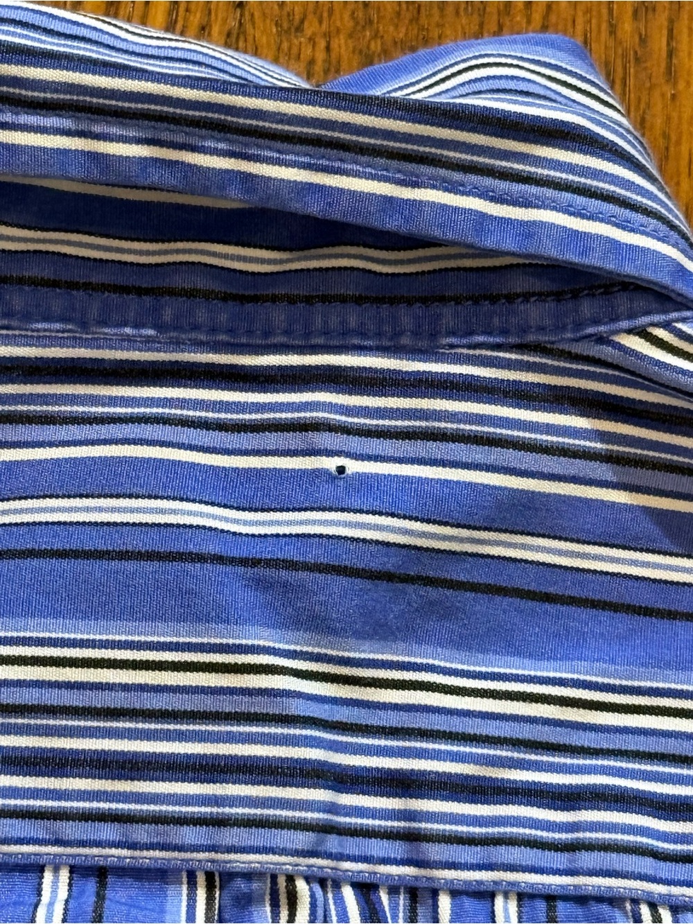 Ralph Lauren Blue & White Striped Button-Down Shirt - Picture 8 of 8
